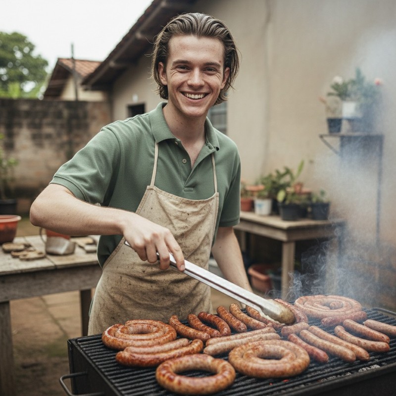 Churrasqueiro de Linguiça